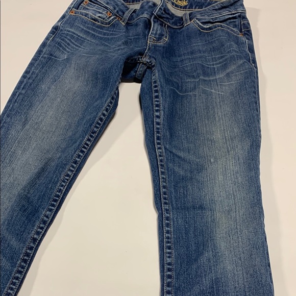 American Eagle - Classic Blue Women's Jeans 4Reg - 4x32 0478‎ Stretch - Picture 3 of 9